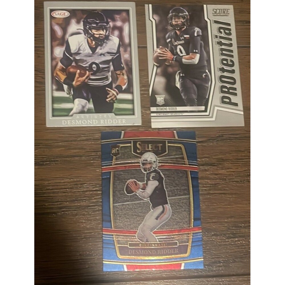 Desmond Ridder 3 card rookie lot  ALWAYS OPEN TO OFFERS!!!